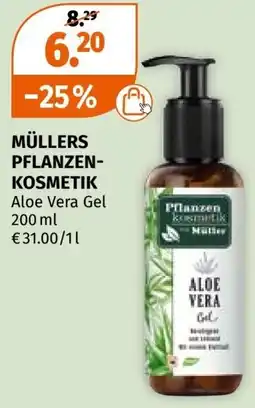 Müller MÜLLERS PFLANZEN- KOSMETIK Aloe Vera Gel 200ml Angebot