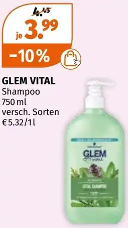 Müller GLEM VITAL Shampoo 750ml Angebot