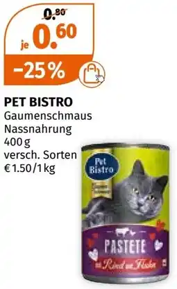 Müller PET BISTRO Gaumenschmaus Nassnahrung 400g Angebot
