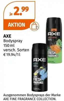 Müller AXE Bodyspray 150ml Angebot