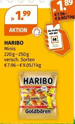 Müller HARIBO Minis 220g-250g Angebot