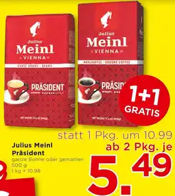 Unimarkt Julius Meinl Präsident Angebot