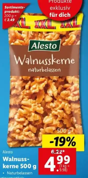 Lidl Walnuss-Kerne 500 g Angebot