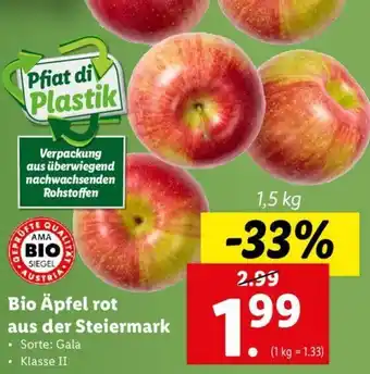 Lidl Bio Äpfel Rot Aus Der Steiermark 1,5 Kg Angebot