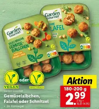 Lidl Gemüselaibchen, Falafel Oder Schnitzel 180-200g Angebot