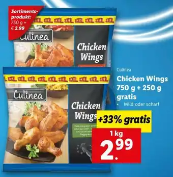 Lidl Chicken Wings 750 g + 250 g Angebot