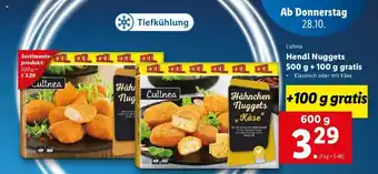 Lidl Hendl Nuggets 500 g + 100 g Angebot