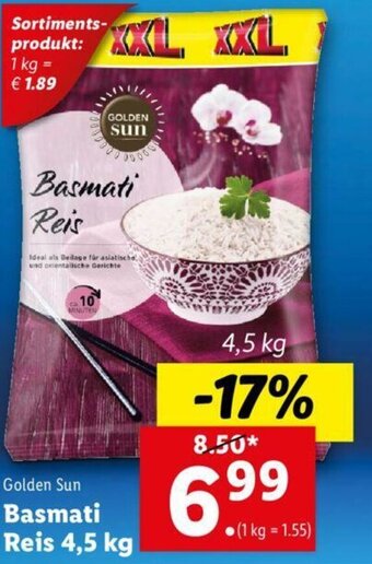 Lidl Basmati Reis 4,5 Kg Angebot