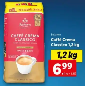 Lidl Caffé Crema Classico 1,2 Kg Angebot