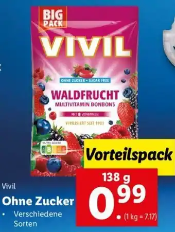 Lidl Ohne Zucker 138g Angebot