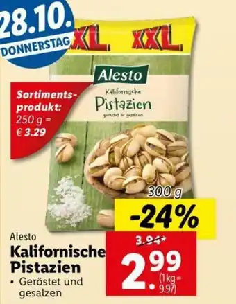 Lidl Kalifornische Pistazien 300g Angebot