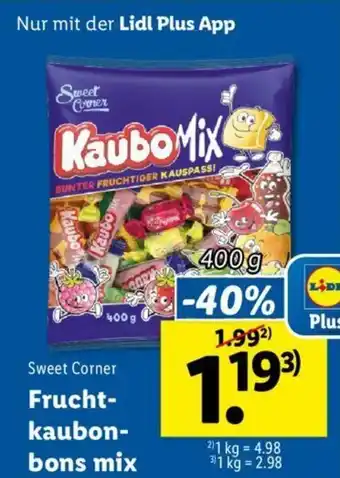 Lidl Frucht-Kaubon-Bons Mix 400g Angebot