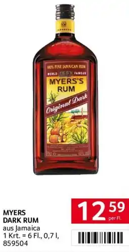 Transgourmet MYERS DARK RUM Angebot