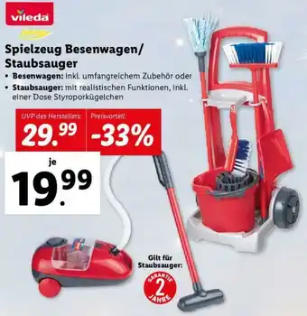 Lidl Spielzeug Besenwagen/ Staubsauger Angebot