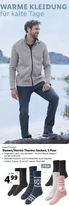 Lidl Damen/Herren Thermo-Socken 2 Paar Angebot