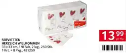 Transgourmet SERVIETTEN HERZLICH WILLKOMMEN Angebot