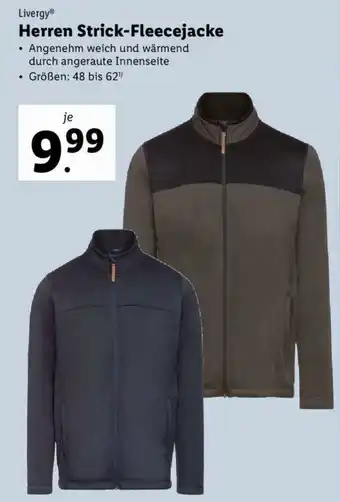 Lidl Herren Strick-Fleecejacke Angebot