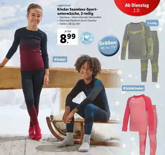 Lidl Kinder Seamless-Sport-Unterwäsche 2-Teilig Angebot