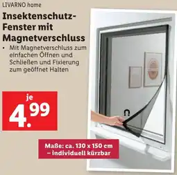 Lidl Insektenschutz- Fenster mit Magnetverschluss Angebot