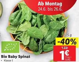 Lidl Bio Baby Spinat Angebot