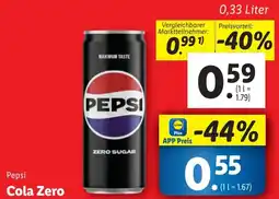 Lidl Pepsi Cola Zero 0.33 Liter Angebot