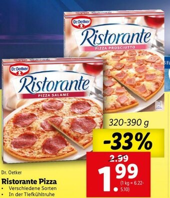 Lidl Ristorante Pizza Angebot