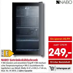 Interspar NABO Getränkekühlschrank Angebot