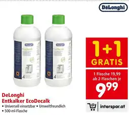 Interspar DeLonghi Entkalker EcoDecalk Angebot