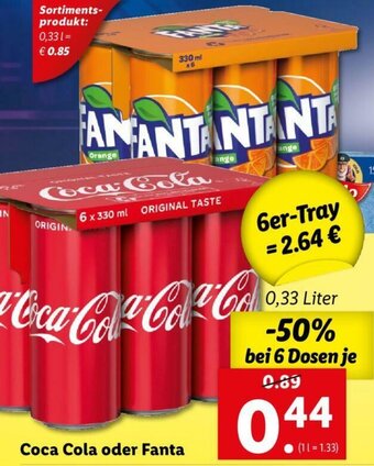 Lidl Coca Cola Oder Fanta Angebot