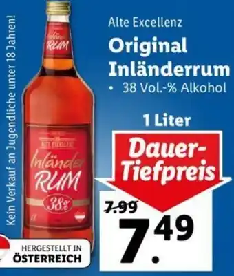 Lidl Original Inländerrum 1 Liter Angebot