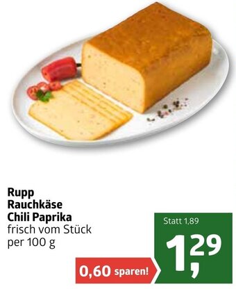 ADEG Rupp Rauchkäse Chili Paprika 100 g Angebot