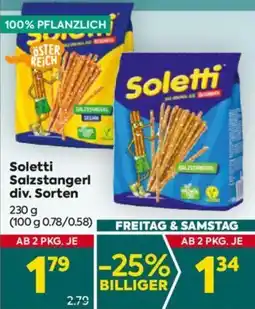 Billa Soletti Salzstangerl 230g Angebot