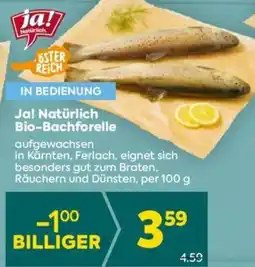 Billa Ja! Natürlich Bio-Bachforelle 100g Angebot