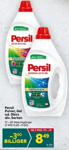 Billa Persil Pulver, Gel od. Discs 17-30 Waschgänge Angebot