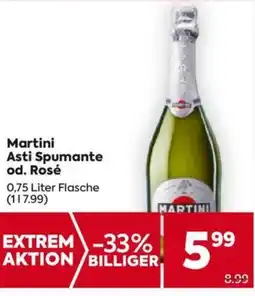 Billa Martini Asti Spumante od. Rosé 0.75Liter Angebot
