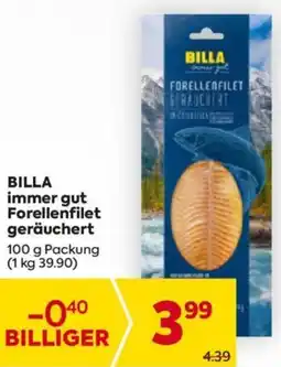 Billa BILLA immer gut Forellenfilet geräuchert 100g Angebot