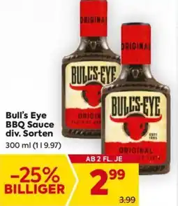 Billa Bull's Eye BBQ Sauce 300 ml Angebot