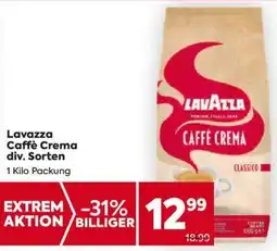 Billa Lavazza Caffè Crema 1 Kilo Angebot