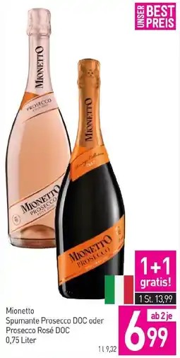 Sutterlüty Mionetto Spumante Prosecco DOC oder Prosecco Rosé DOC 0,75 Liter Angebot