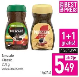 Sutterlüty Nescafé Classic 200 g Angebot