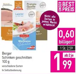 Sutterlüty Berger Schinken geschnitten 100 g Angebot