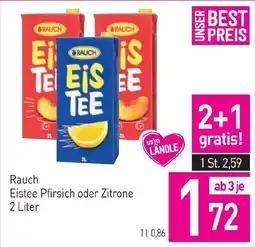 Sutterlüty Rauch Eistee Pfirsich oder Zitrone 2 Liter Angebot