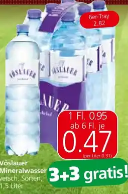 Spar Mineralwasser Angebot