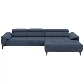 XXXLutz Ecksofa in Webstoff Blau Angebot