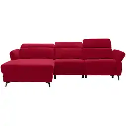 XXXLutz Ecksofa in Echtleder Rot Angebot