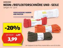 Hofer NEON-/REFLEKTORSCHNÜRE UND -SEILE Angebot
