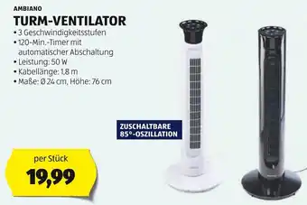 Hofer TURM-VENTILATOR Angebot