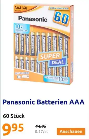 Action Panasonic Batterien AAA Angebot