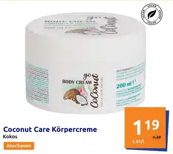 Action Coconut Care Körpercreme Angebot