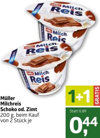 ADEG Müller Milchreis Schoko Od. Zimt 200g Angebot